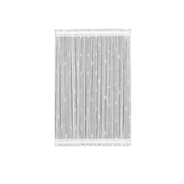 Micasa Heritage Lace  45 x 63 in. Sand Shell Door Panel; White MI312794